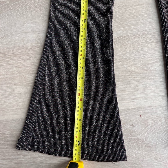 Kadu wide leg sparkle metallic pant, flare style, high  lightweight night out - Picture 4 of 10